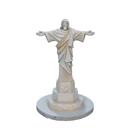 Christ the Redeemer Cultural Sculpture Brazil 3D