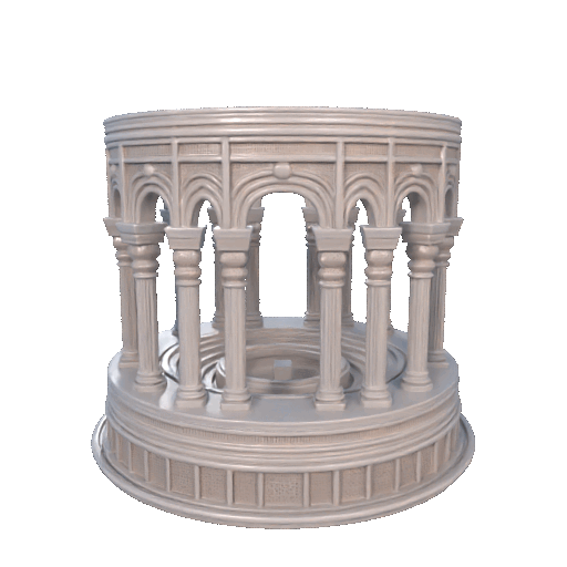 Roman Ionic Stone Holder Heritage Architecture