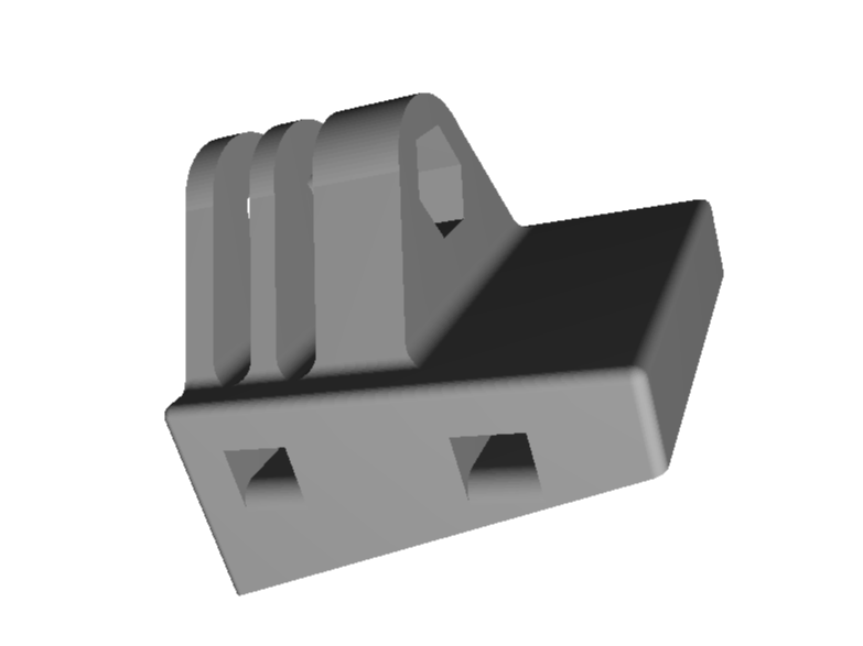 Gopro mount for Radiator - Rotax MAX