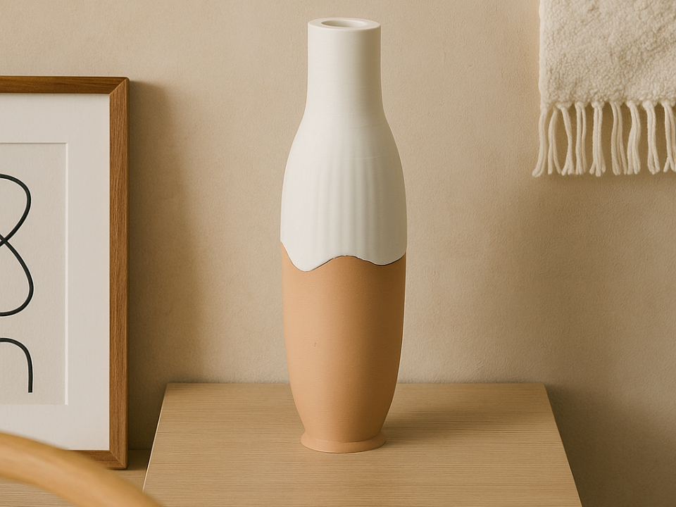 Zen Flow Japandi Vase – Minimalist Home Accent