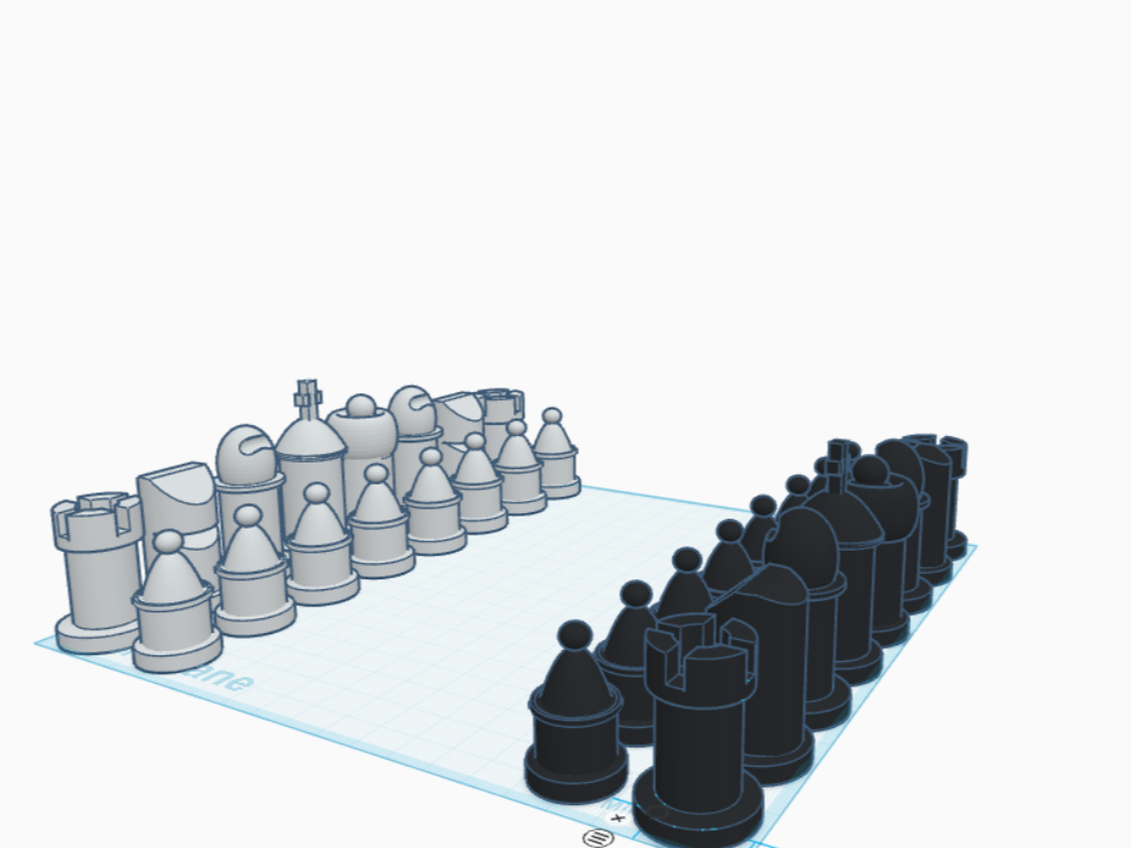 custom chess peices 3d models