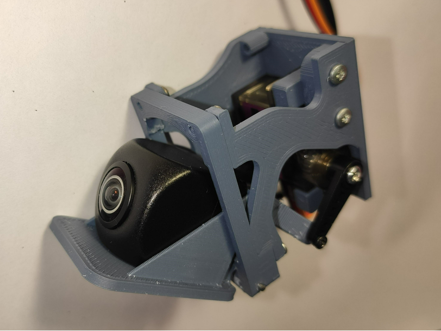 Motorized car rear view camera