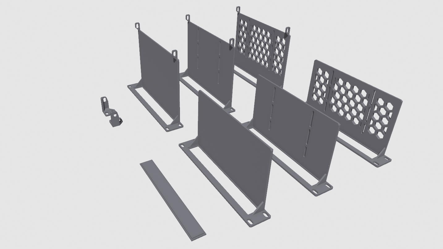 10 inch Rack Shelf Universal