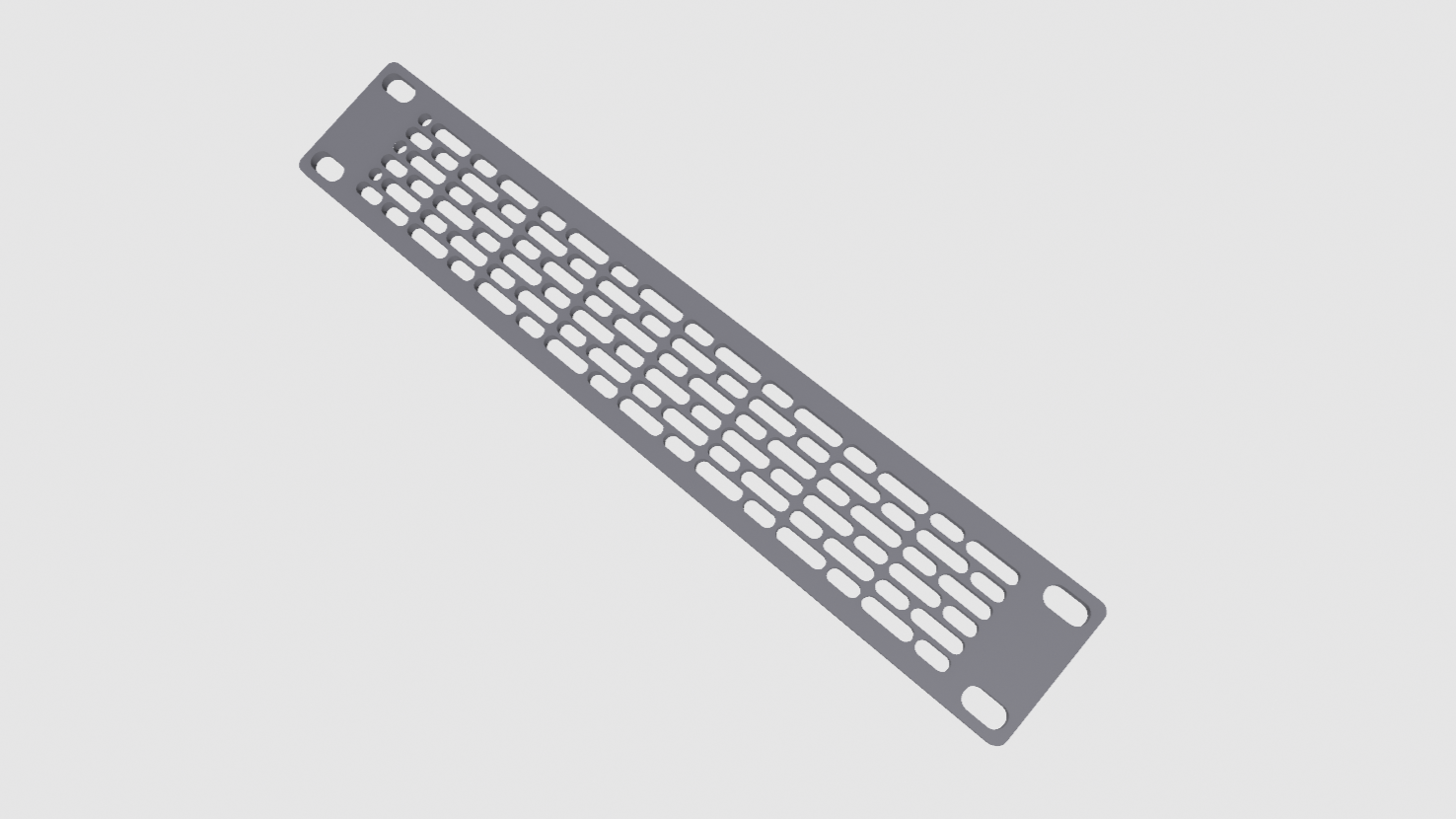 10 inch rack Front Panel Universal Fan Mount