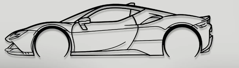 Ferrari SF-90 Stradale Car Wall Art
