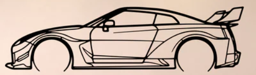 Nissan GT-R R35 Liberty Walk Wall Art