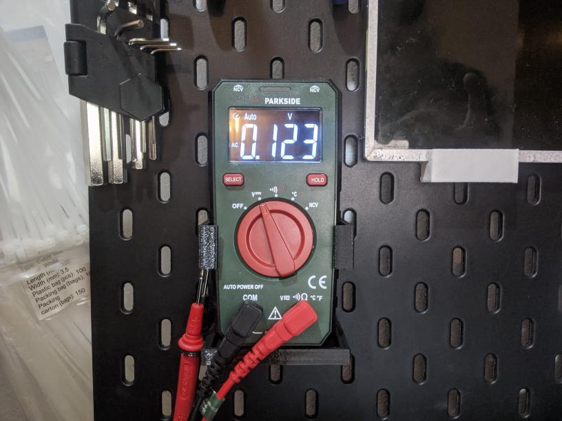 Parkside Multimeter Skadis Mount (WWS-DMM-H01...)