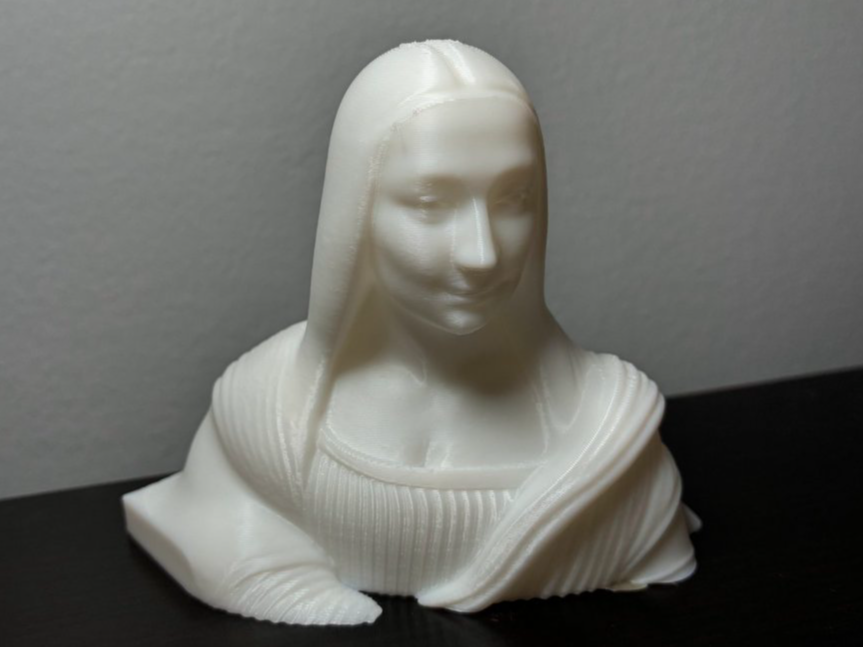 Mona Lisa 3D Bust: Da Vinci’s Masterpiece in PLA