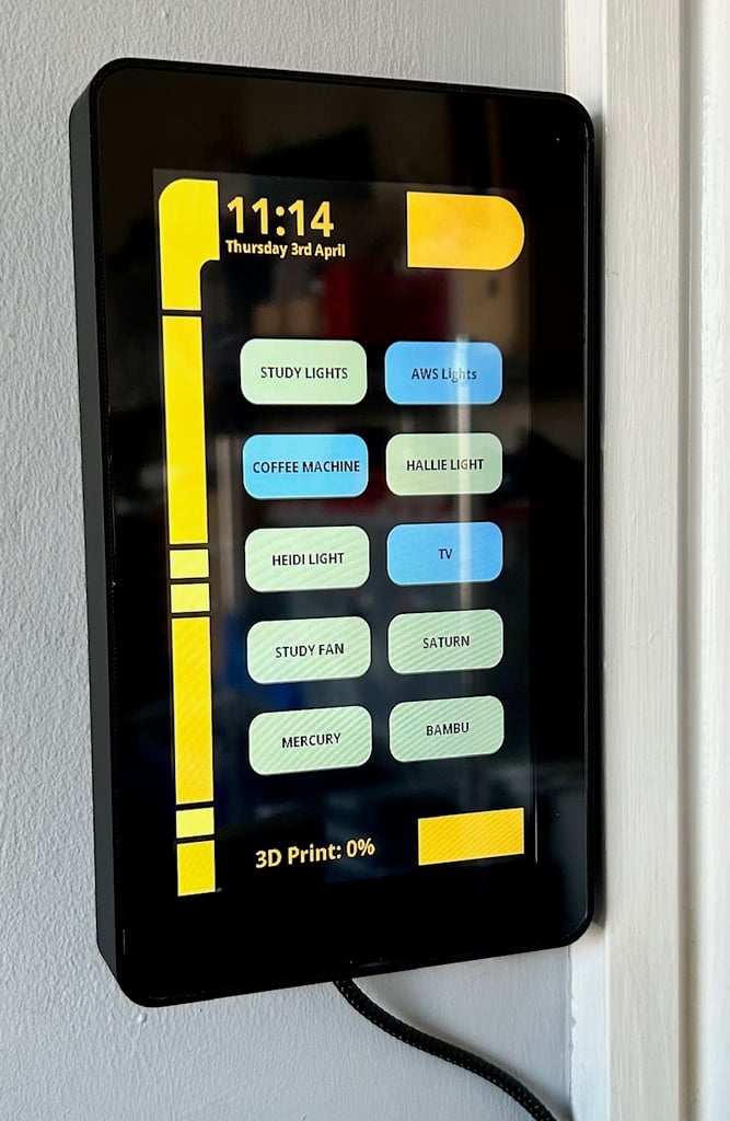 Waveshare  7inch Touch Display wall mount case