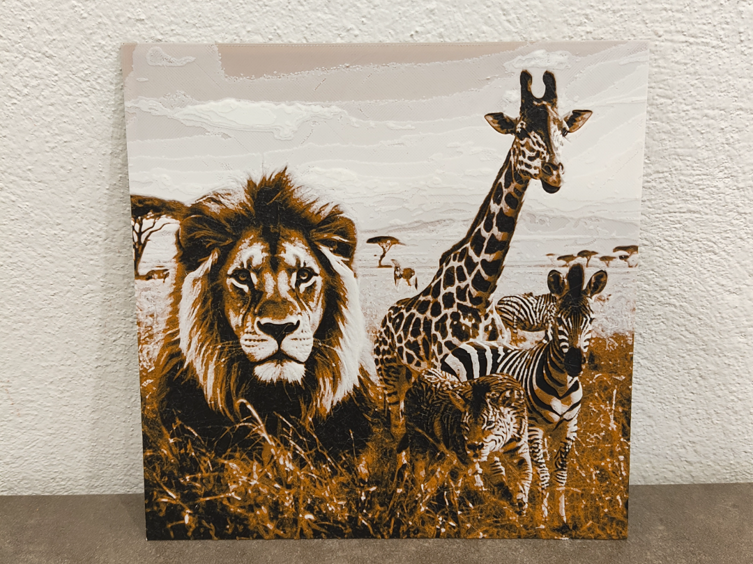 Lion savanna scenery