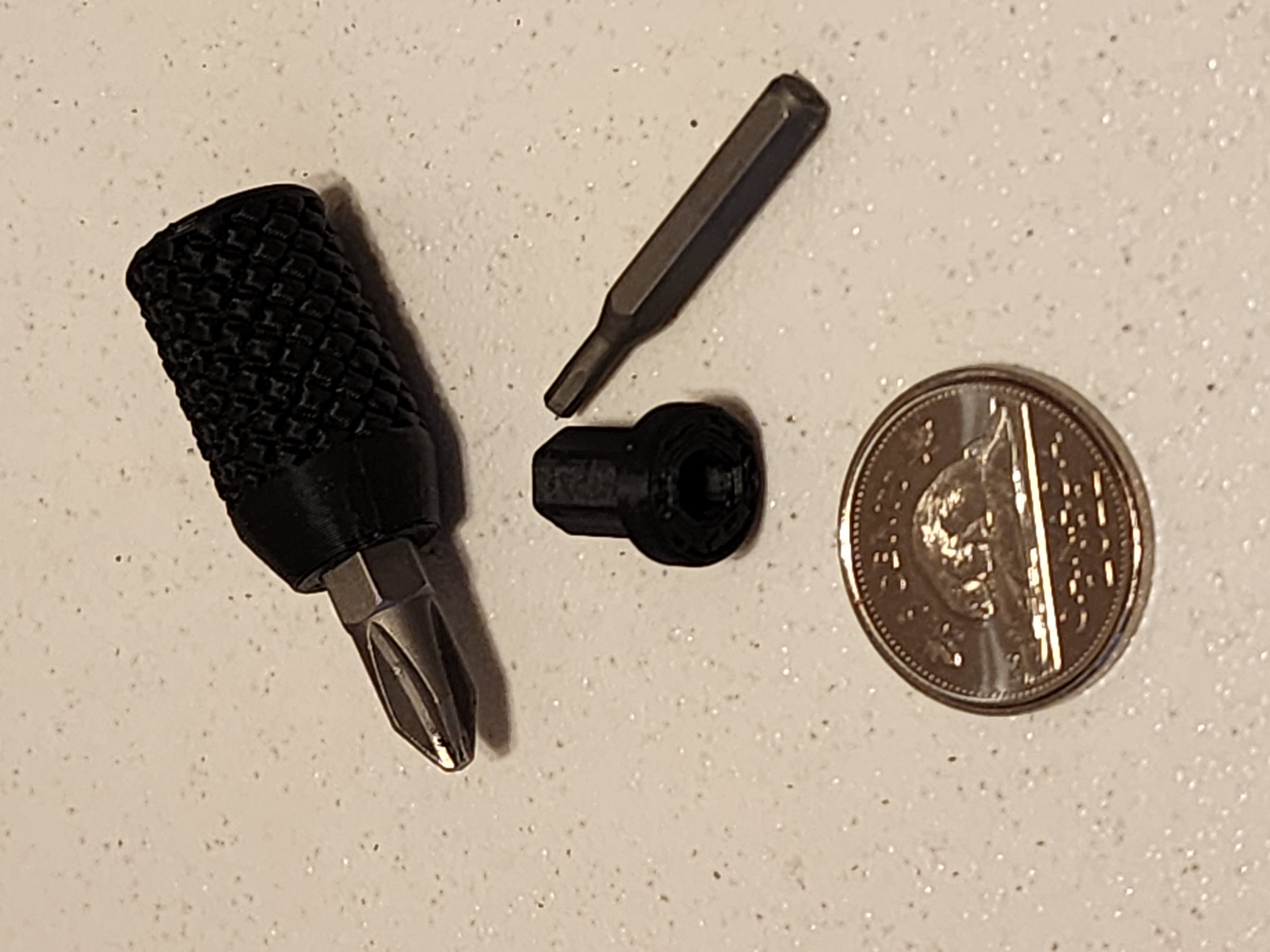 Nano hex bit driver with embedded magnet