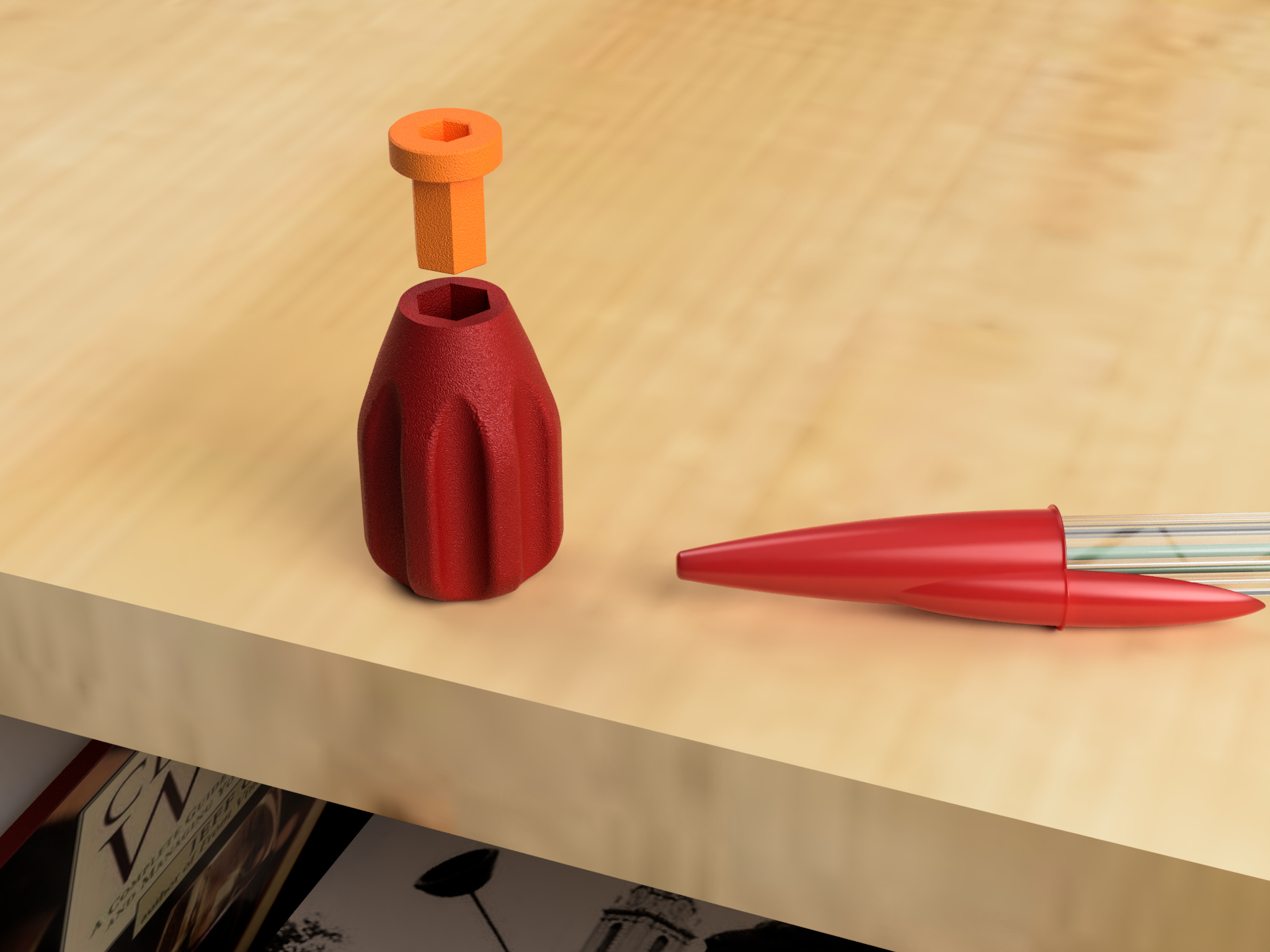 4mm to 6.35mm hex bit adapter sleeve
