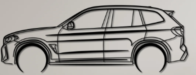 BMW X3 M Competition 2022 Wall Art
