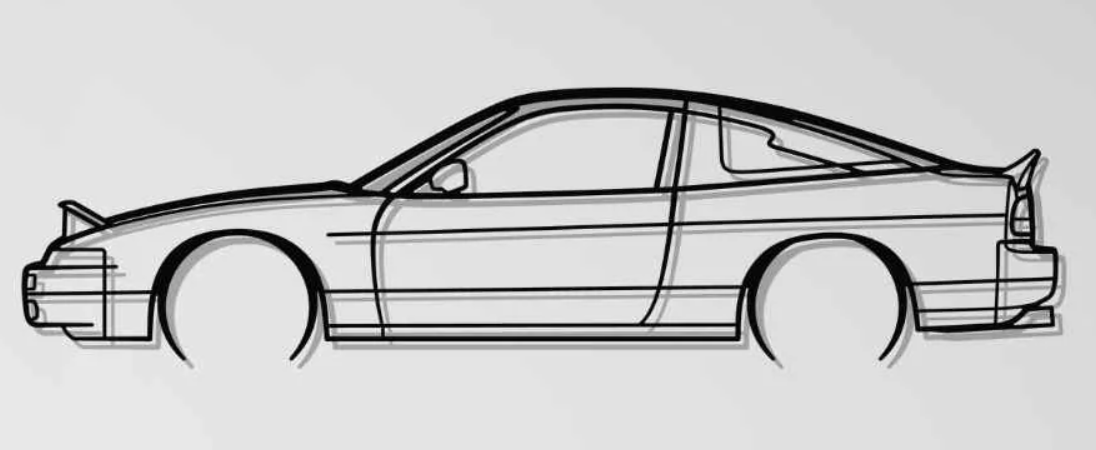 Nissan 240SX S13 1991 Wall Art