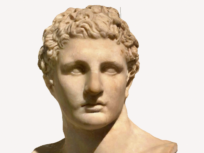 Ancient roman bust of an athlete