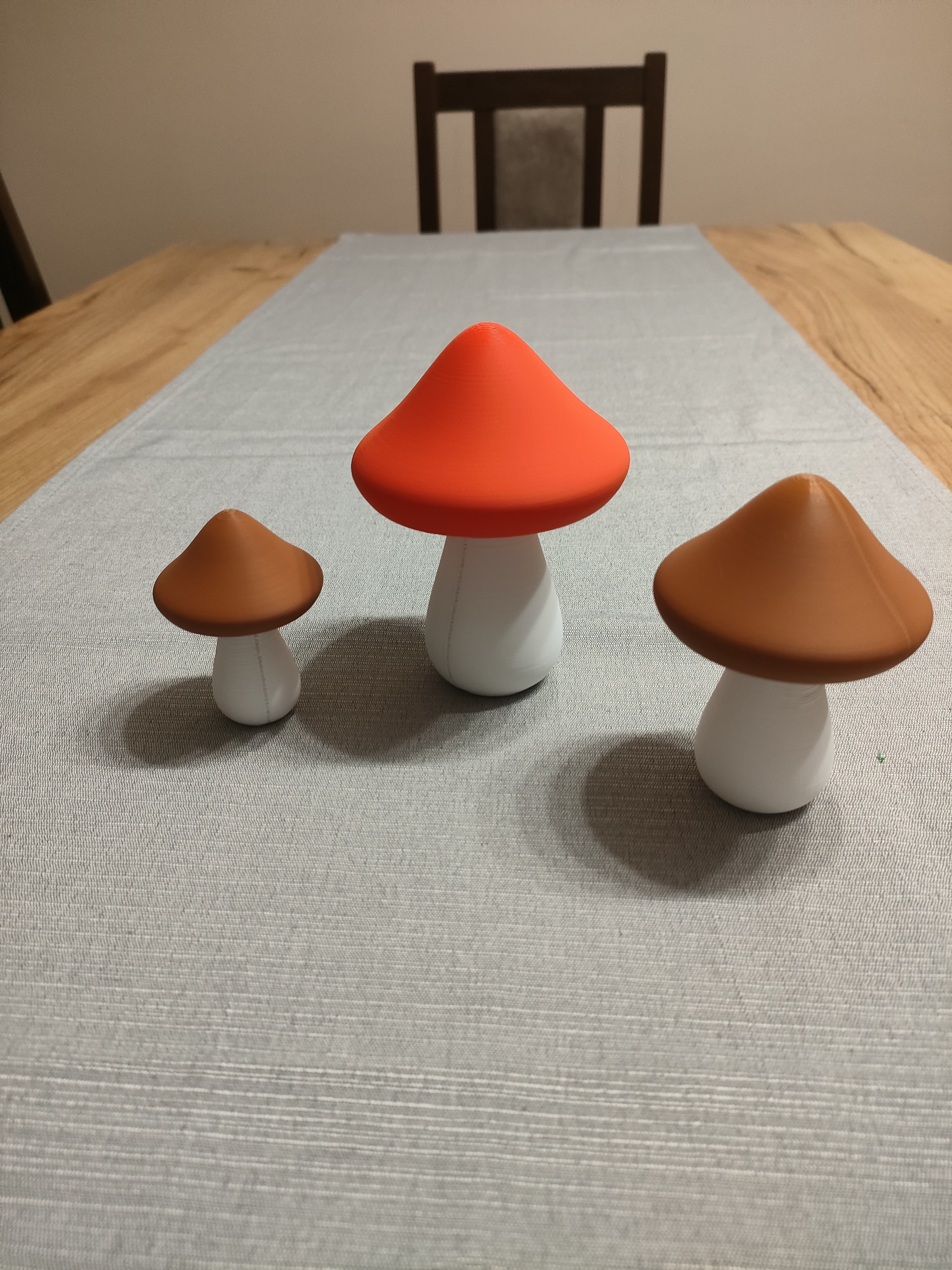 Autumn Mushroom Decoration – Two-Part Model