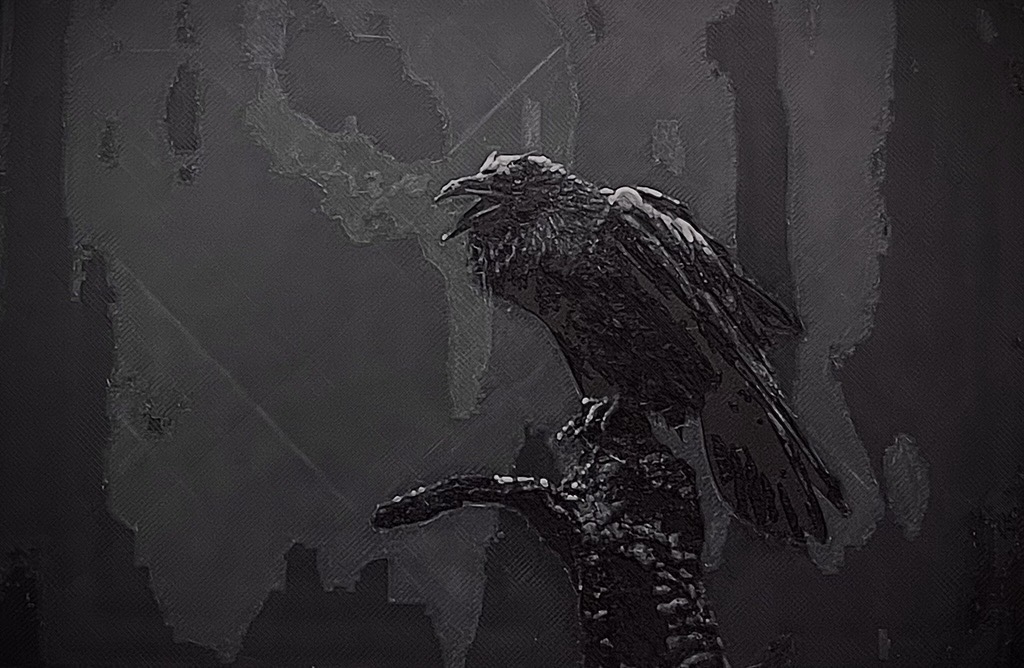 Crow / Raven HueForge / Filamentpainting Halloween