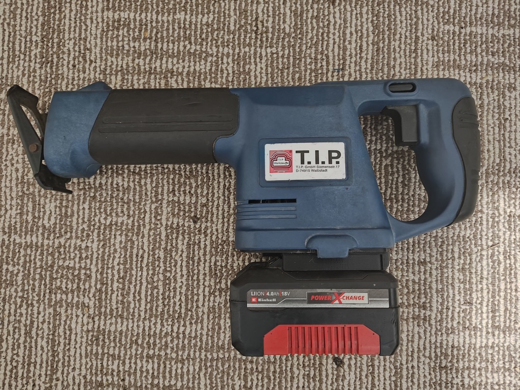 OLD Reciprocating Saw T.I.P adapter to einhell
