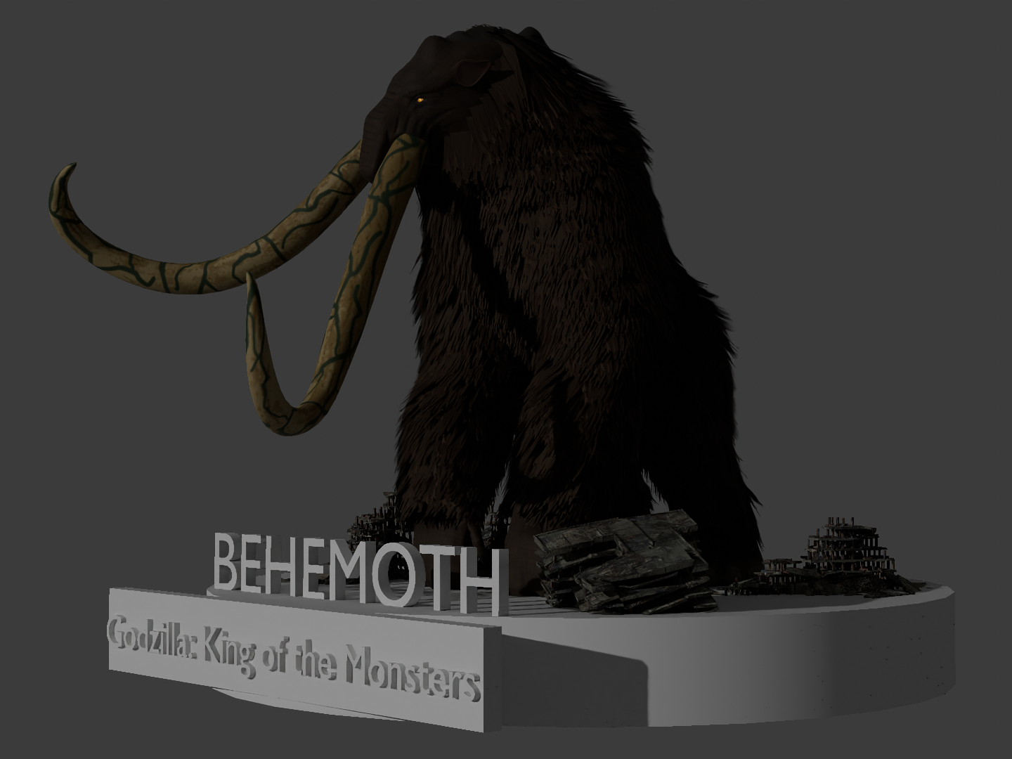 Behemoth (Godzilla: King of the Monsters) Statue