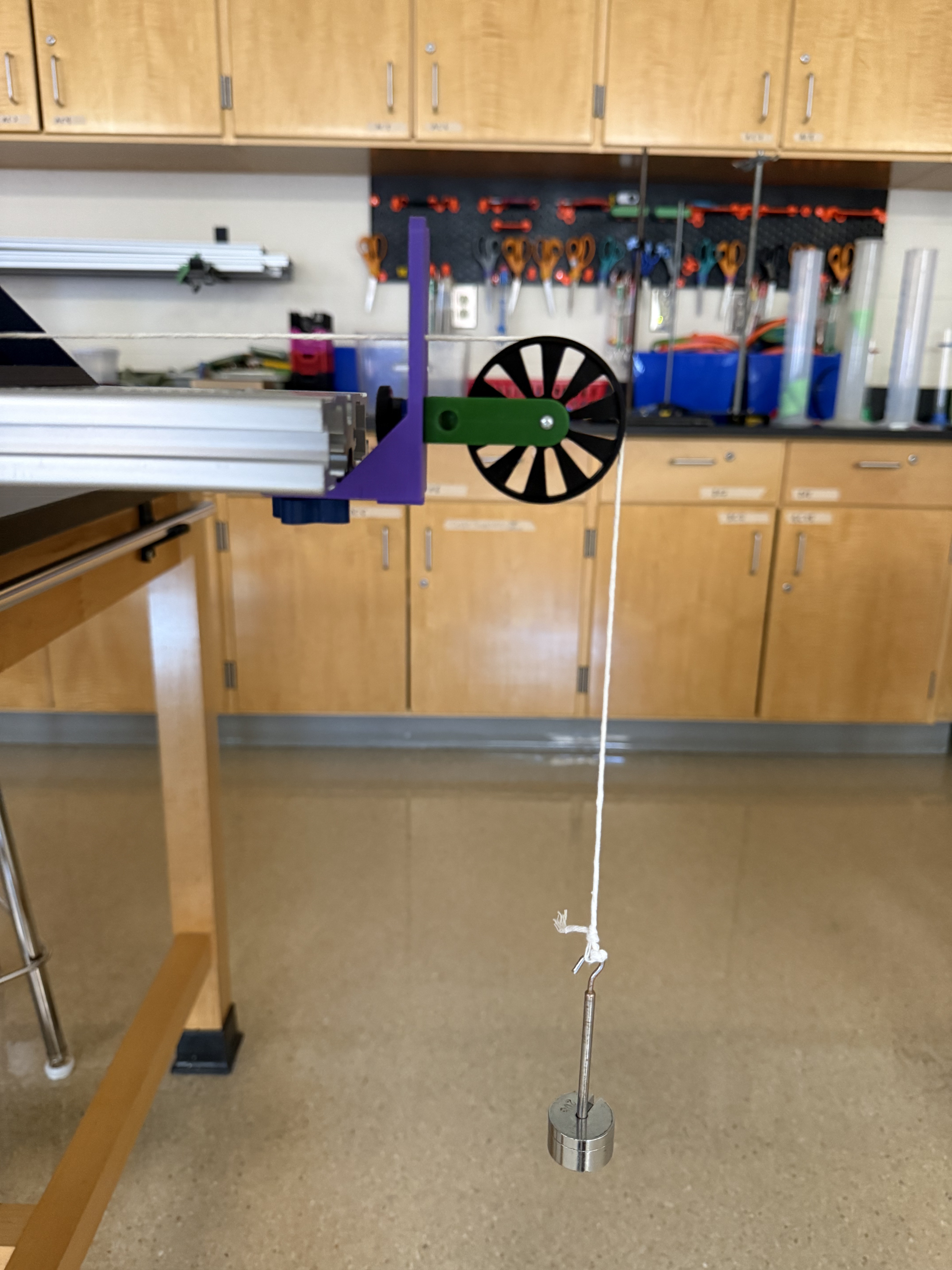 Physics Track Pulley Mount
