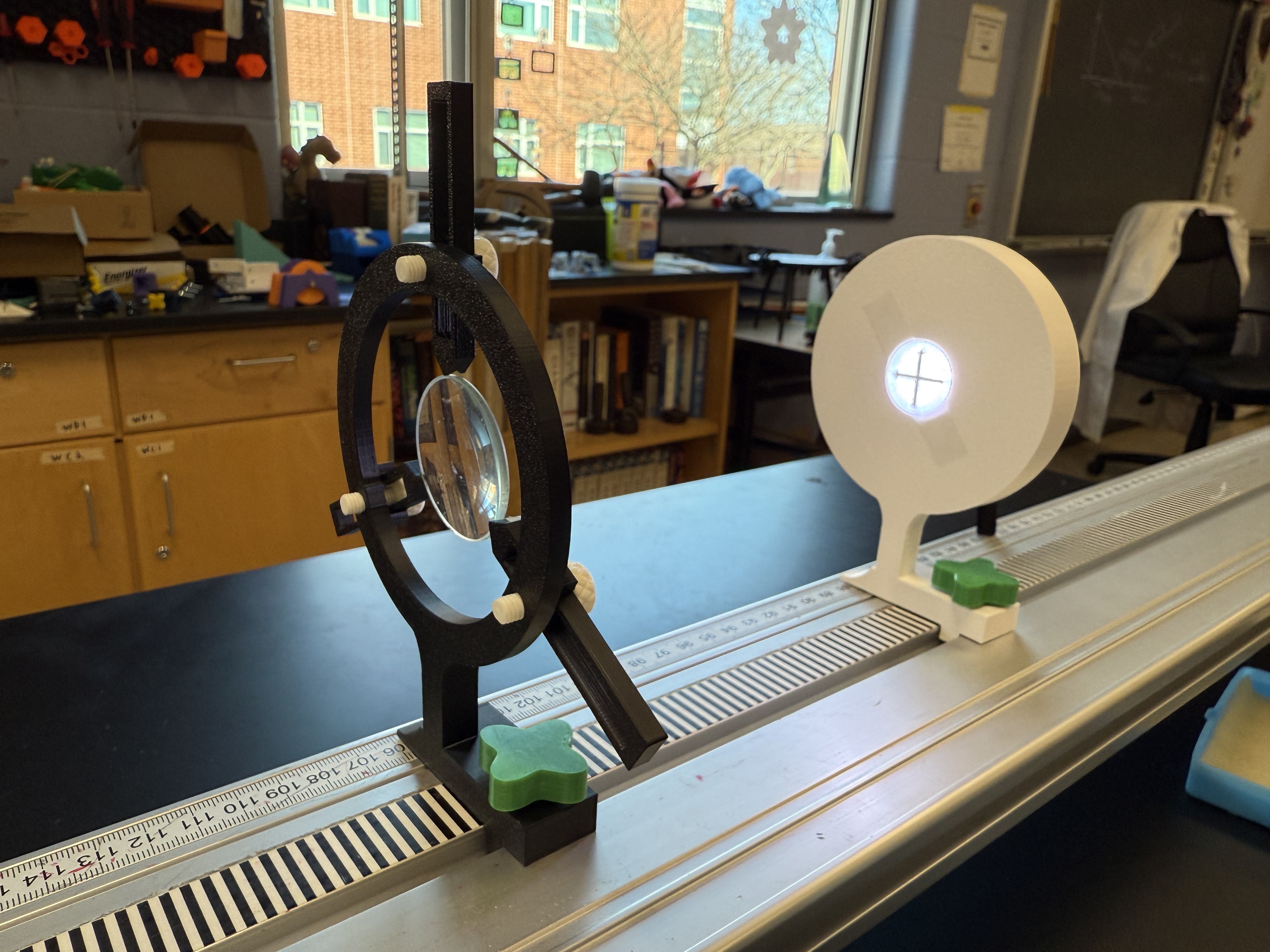 Optics Bench for Vernier Track