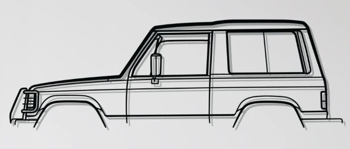 Mitsubishi Pajero 1987 Wall Art