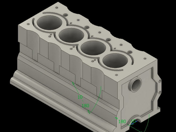 Bloco motor 4cc