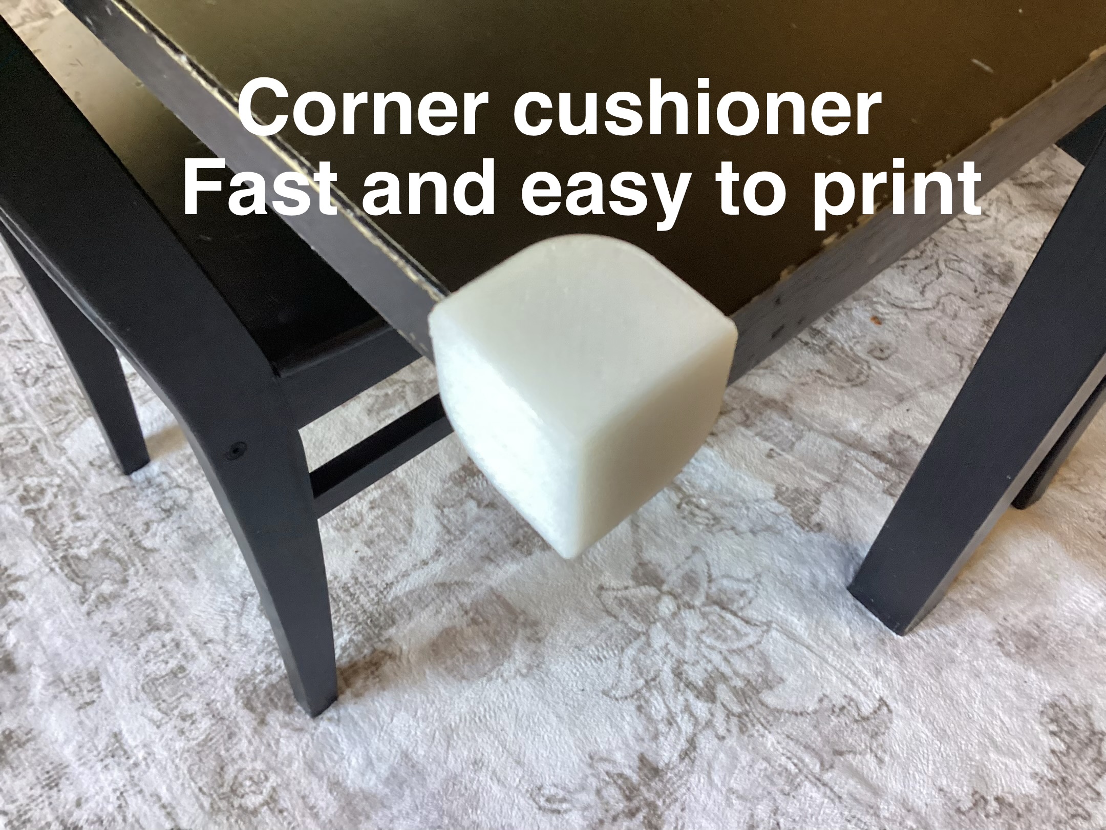 Cushion for sharp corners