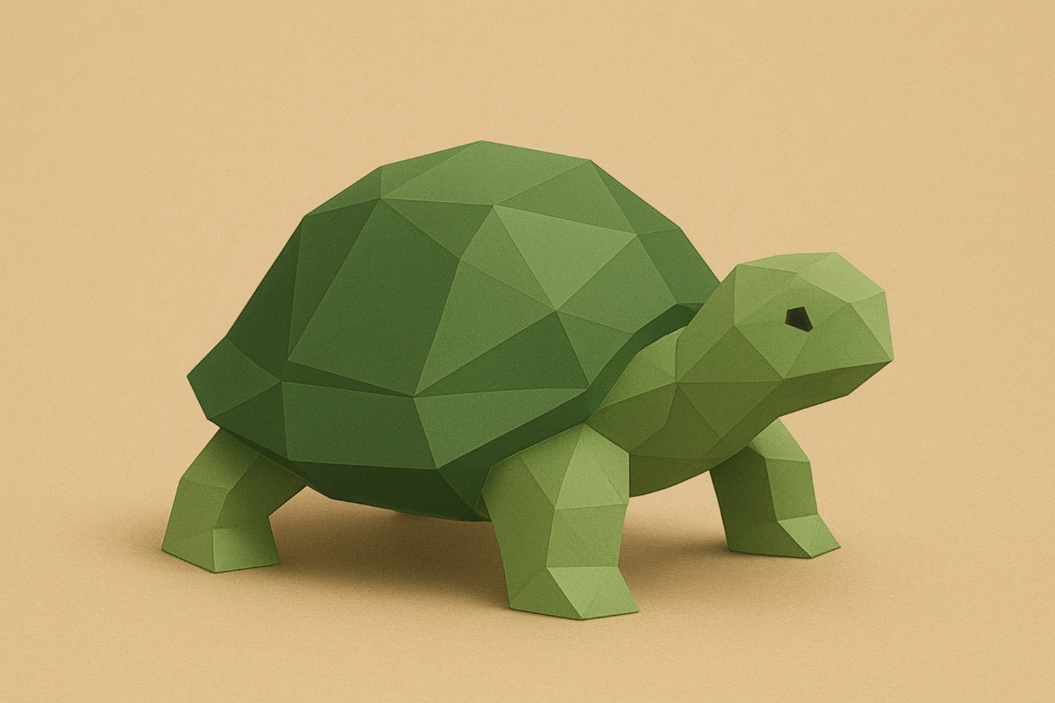 Low poly turtle