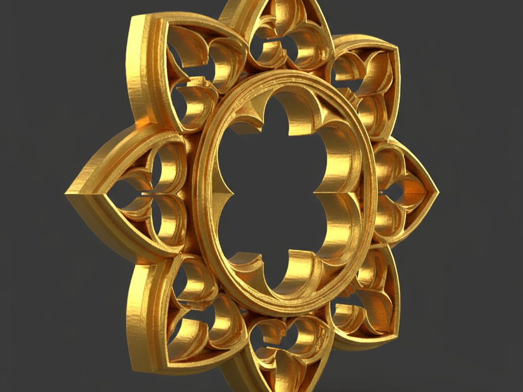 Gothic Rose Window Wall Decoration Medieval Church