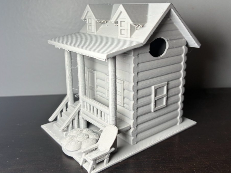 Rustic Log Cabin Birdhouse: Luxury Avian Living