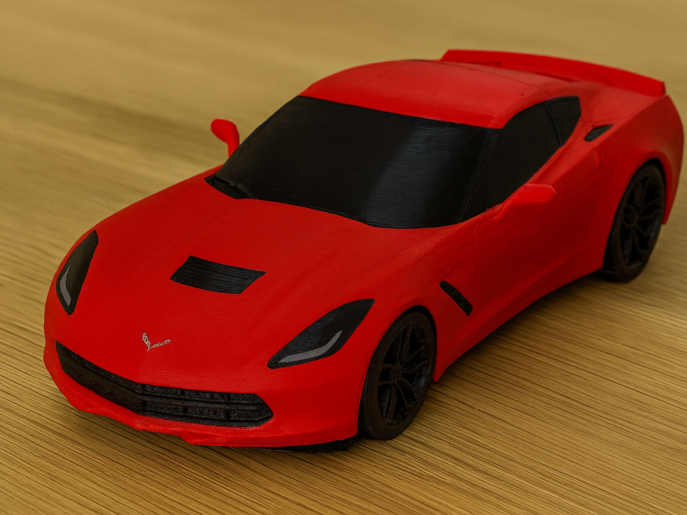 C7 Corvette – Red Performance 3D Printable Model