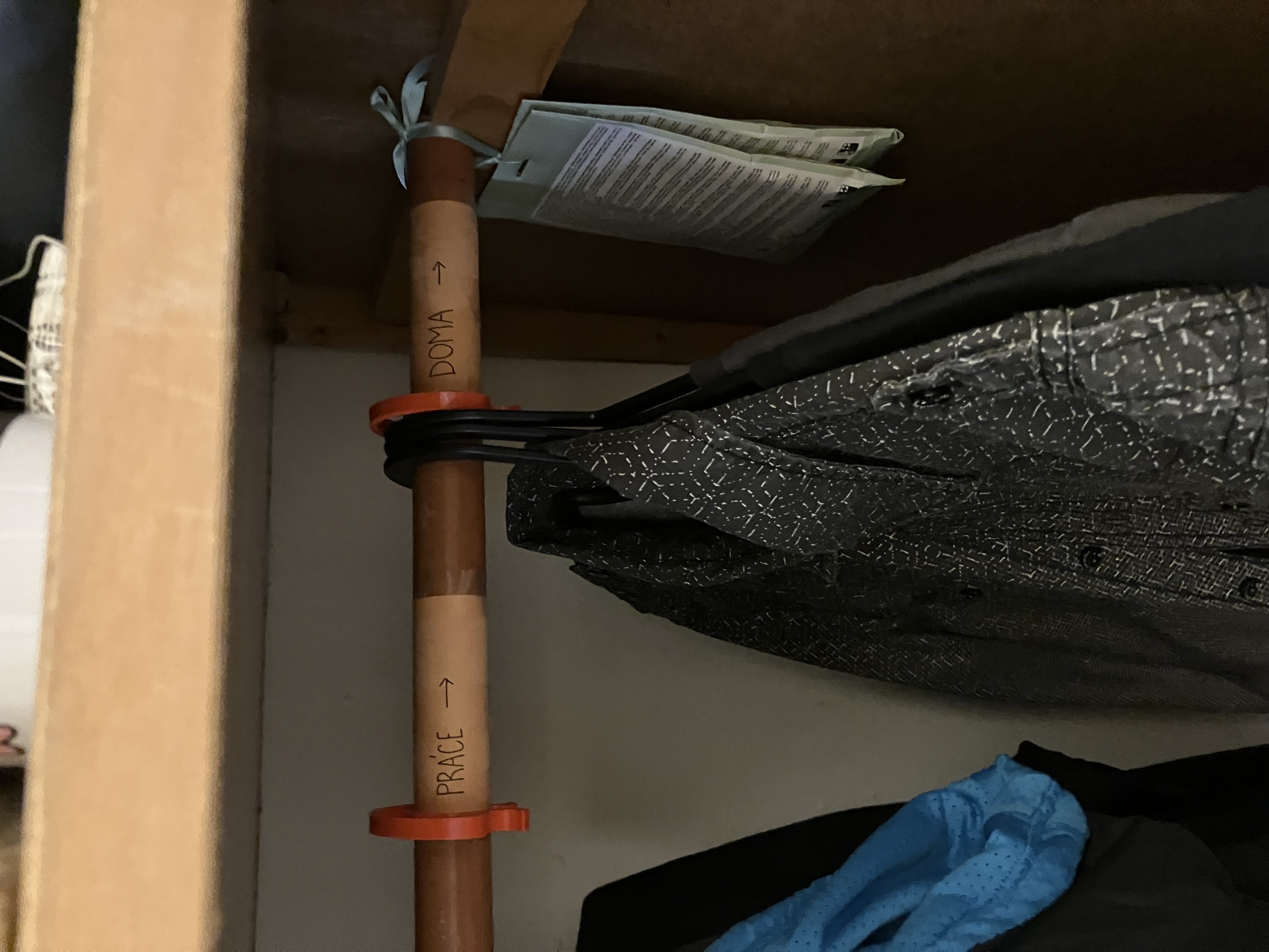 Wardrobe splitter/divider/organizer