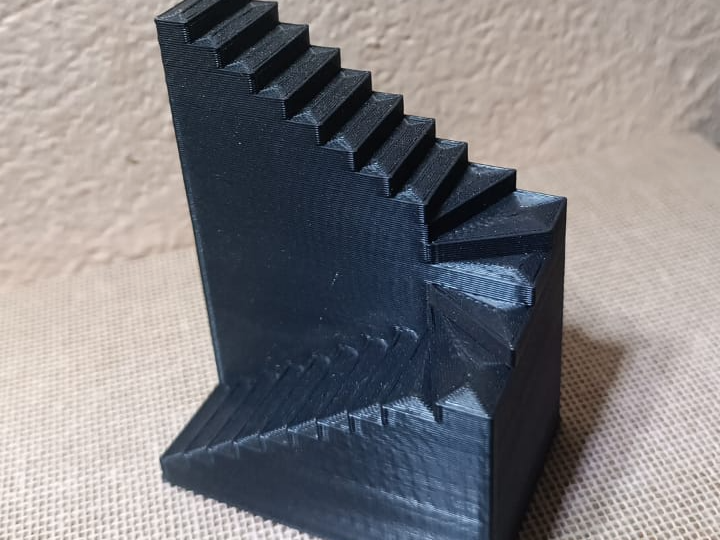 escalera de segunda plata