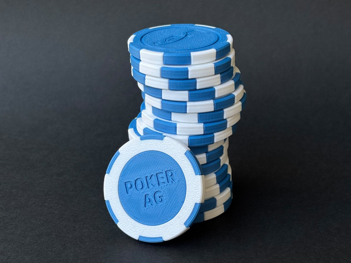 Yet another push-fit poker chip (39 mm)
