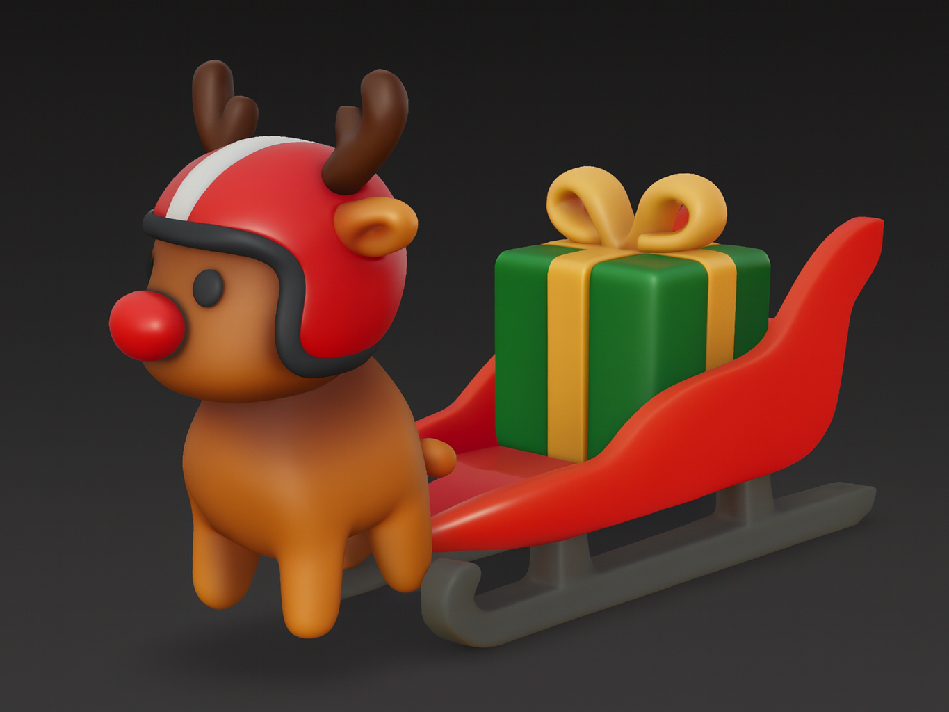 Modular Santa Claus sleigh