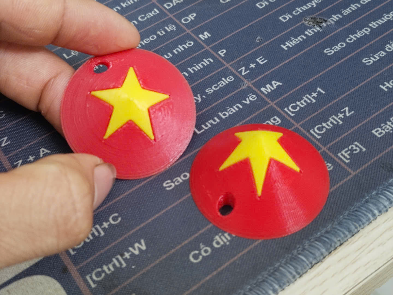 Vietnamese conical hat keychain (40x20mm)