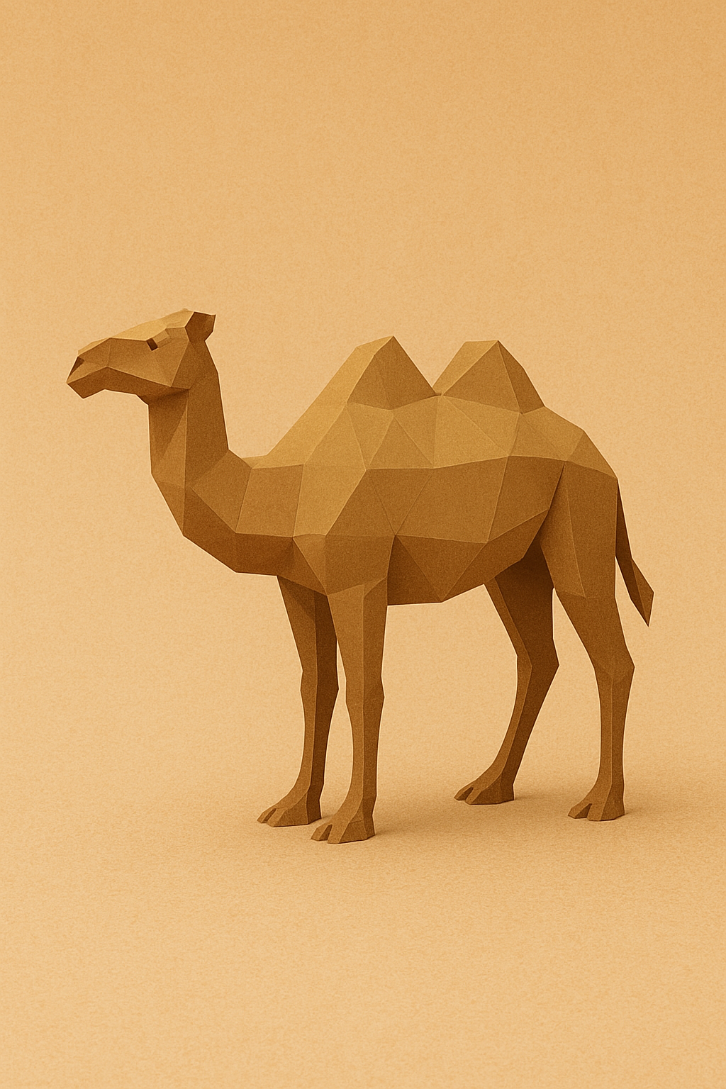 Low poly camel