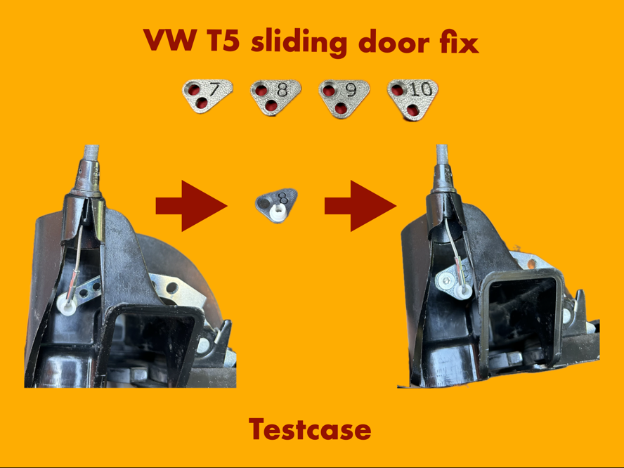 T5 Reparatur der klemmenden Schiebetür