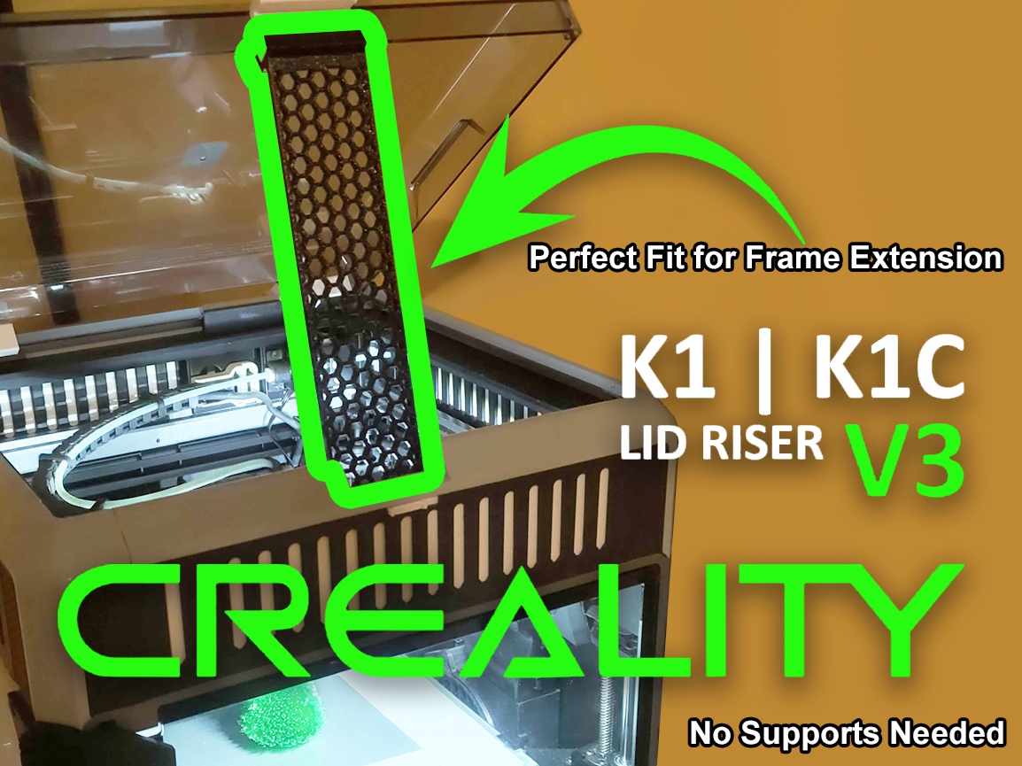 Top Lid Support Add-on for Creality K1/K1C/K1SE