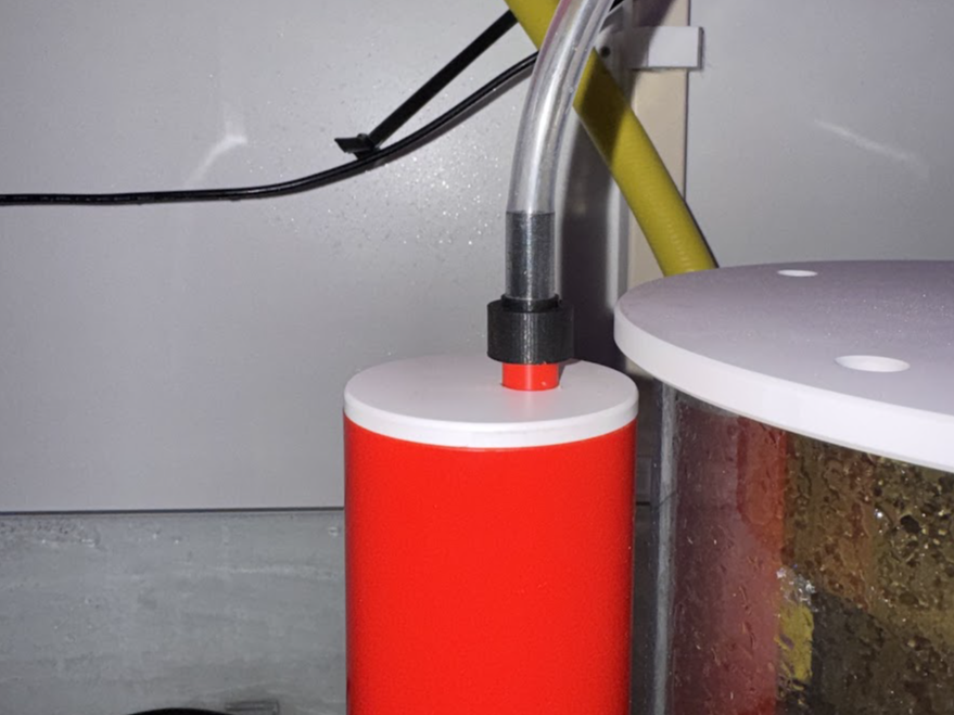 Bubble King Co2 scrubber connection