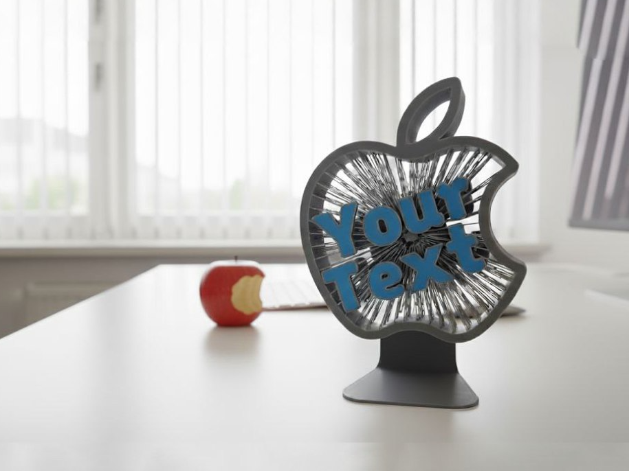 Apple Inspired Personalized String Sculpture