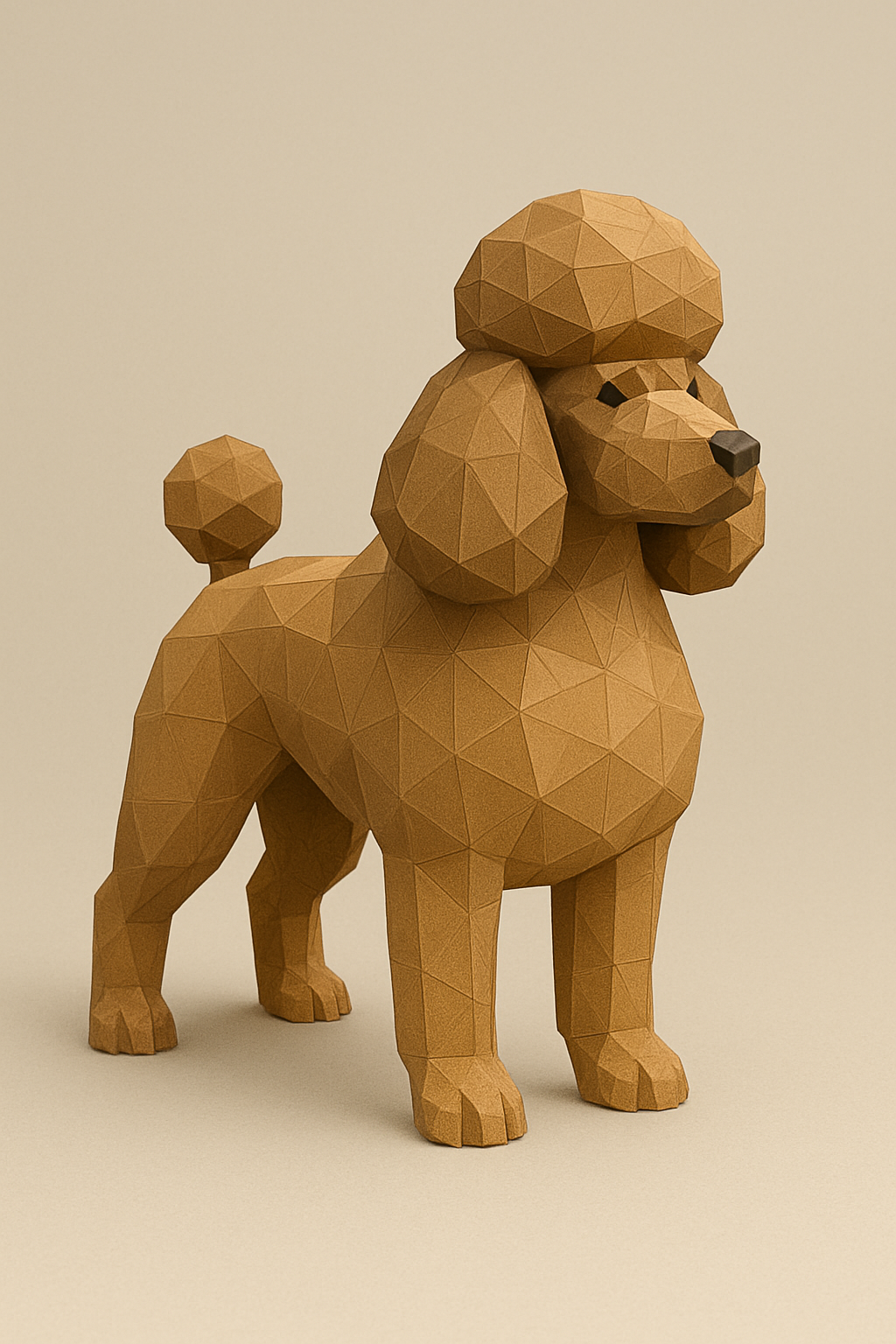 Poodle Low Poly 3D Model