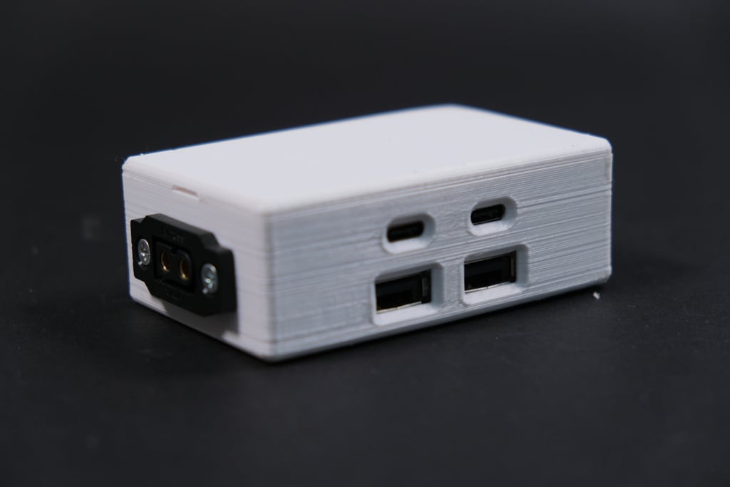 USB fast charger module enclosure