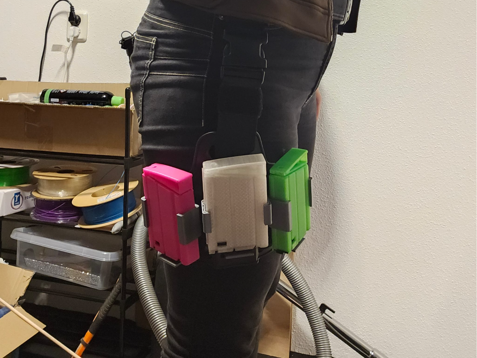 Dropleg holder for 3d printed SCAR-H mags (WE aeg)