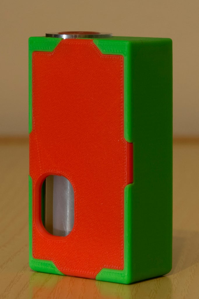 Box Mod bottom feeder mechanical push button lock