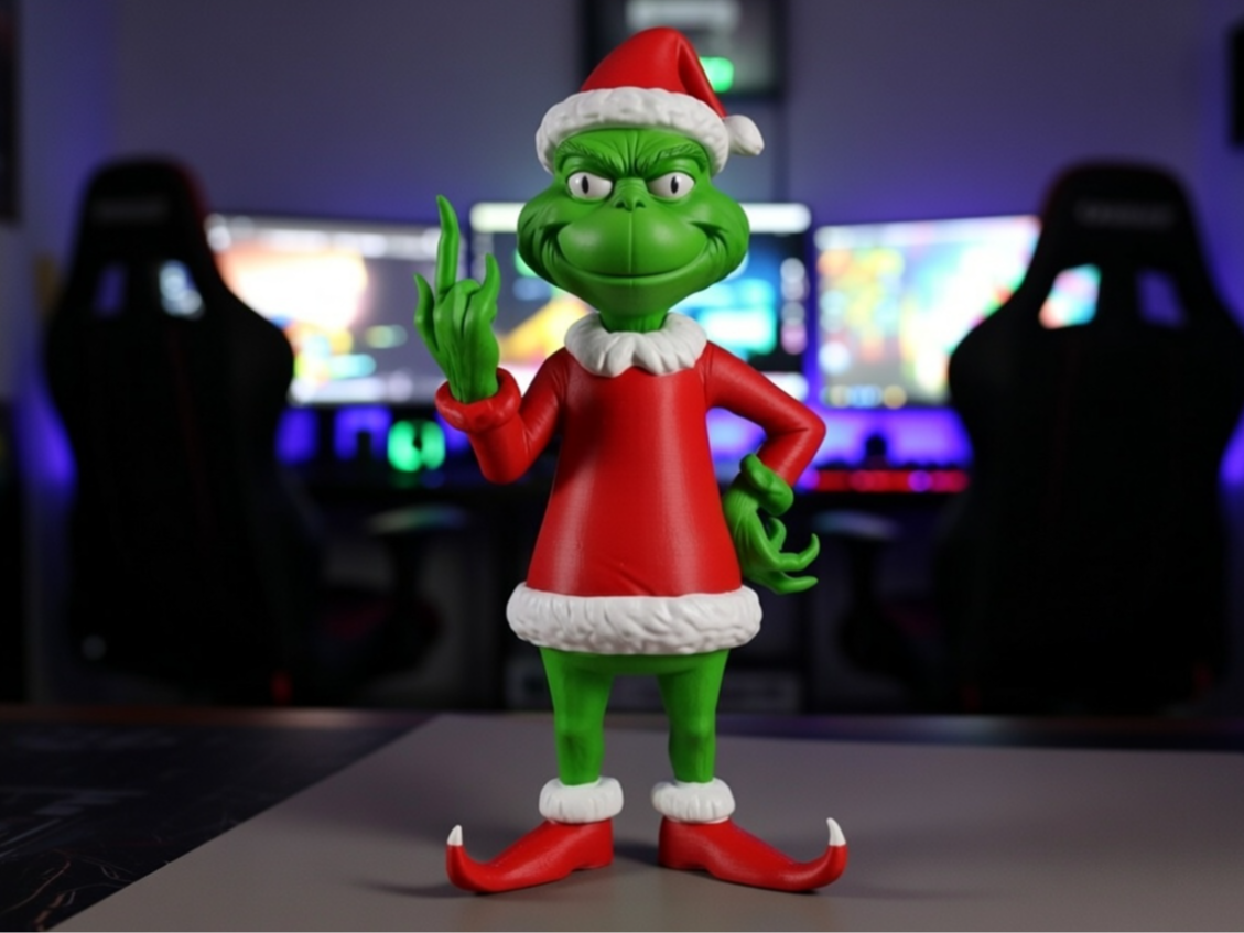 Grinch Naughty Finger AMS Ready Christmas Attitude