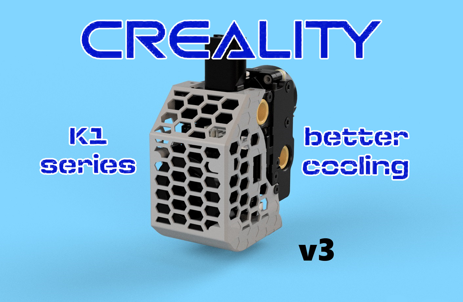 v3 Toolhead Cover for Creality K1 (HoneyComb)