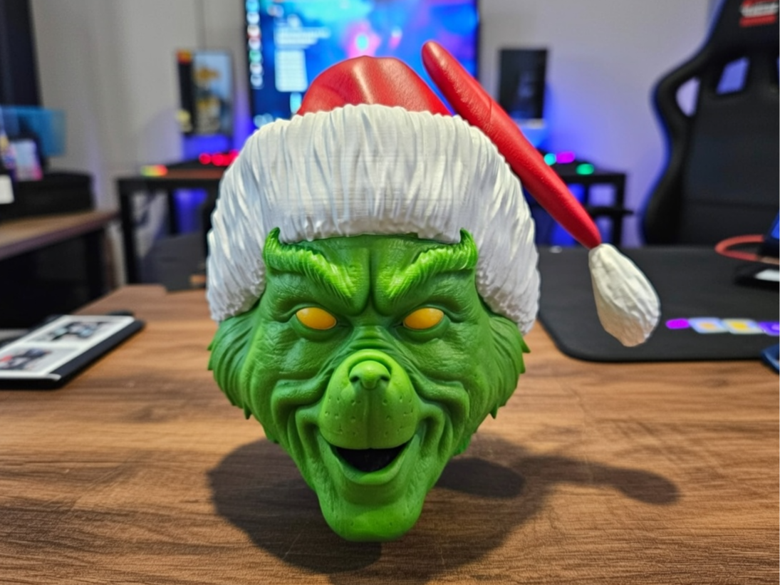 The Grinch Face Layer Stacked Festive Edition