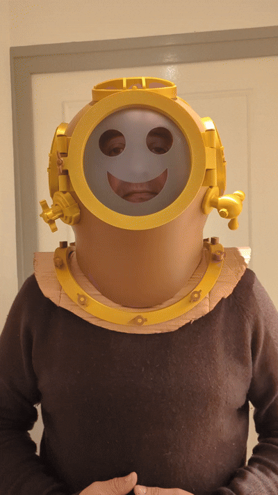 Scaphandre avec casque, plastron et chaussures